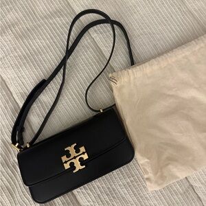 Tory Burch Black and Gold Crossbody Bag